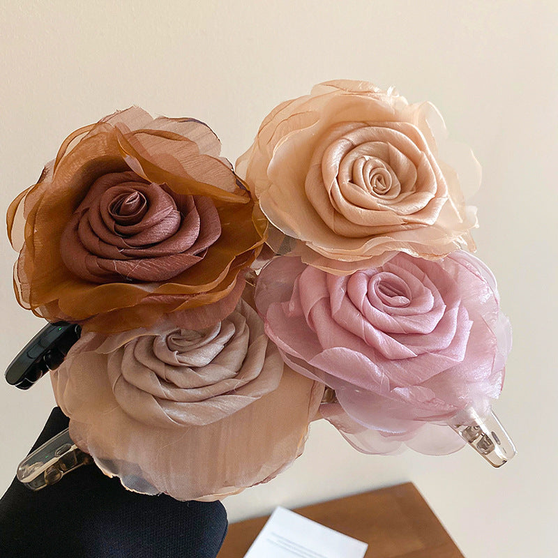 Ethereal Bloom Rosette Claw Clip