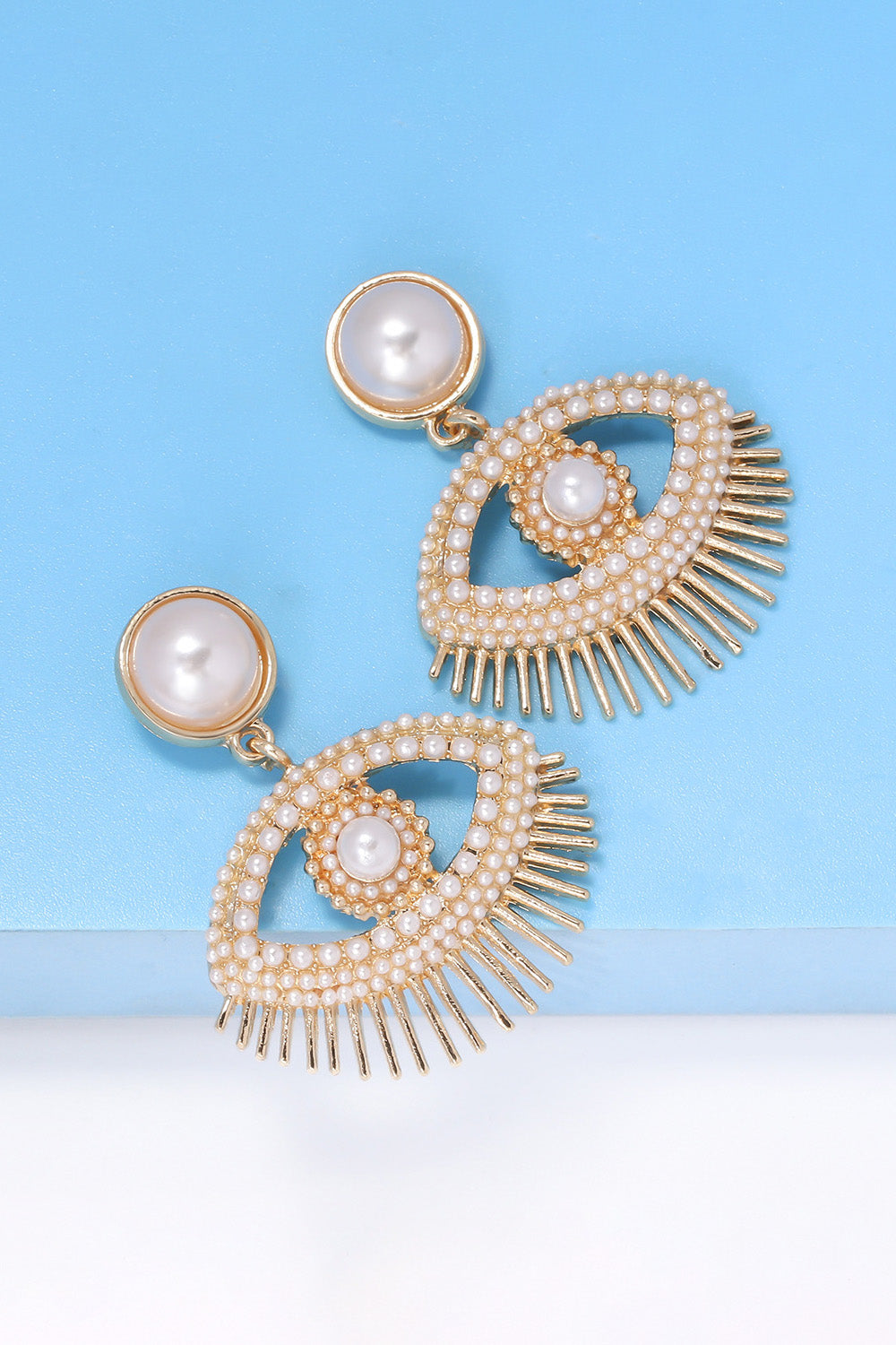 Evil Eye Protection Rhinestone Dangle Earrings