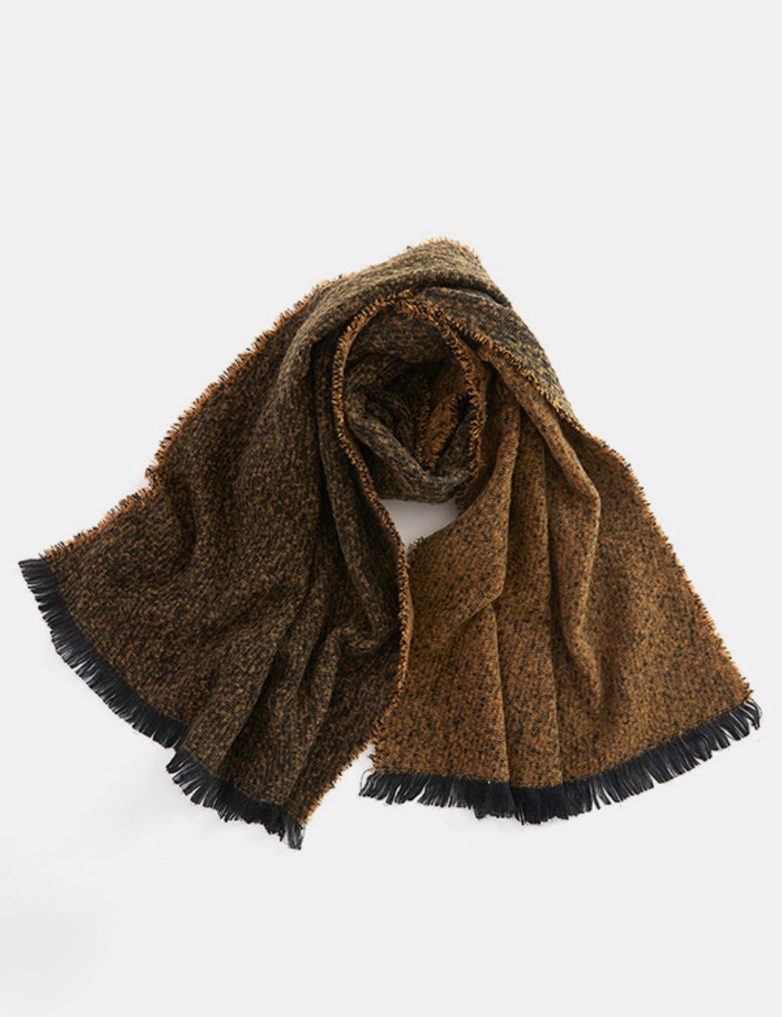 Heathered Raw Hem Scarf