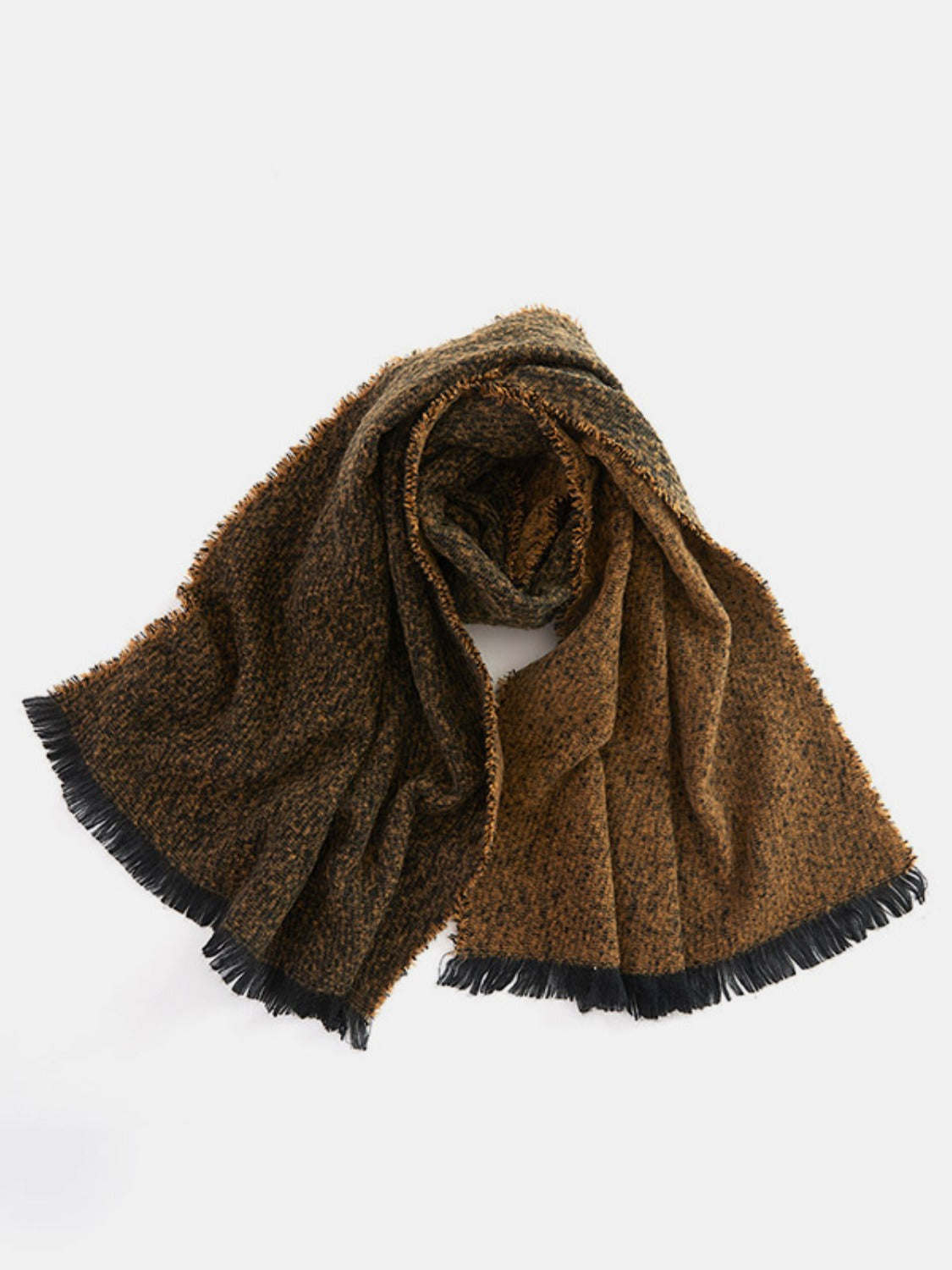 Heathered Raw Hem Scarf