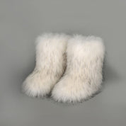 Snowbelle Fuzzy Platform Boots
