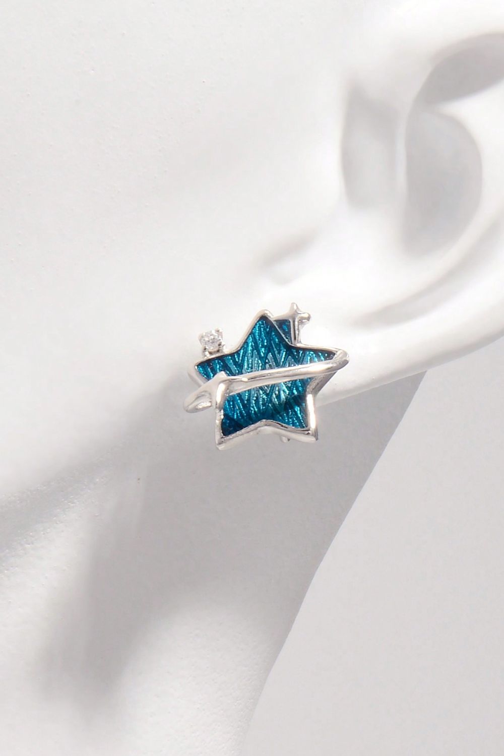 925 Sterling Silver Blue Star Prophecy Earrings