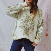Yulia Oversized Snowflake Sweater