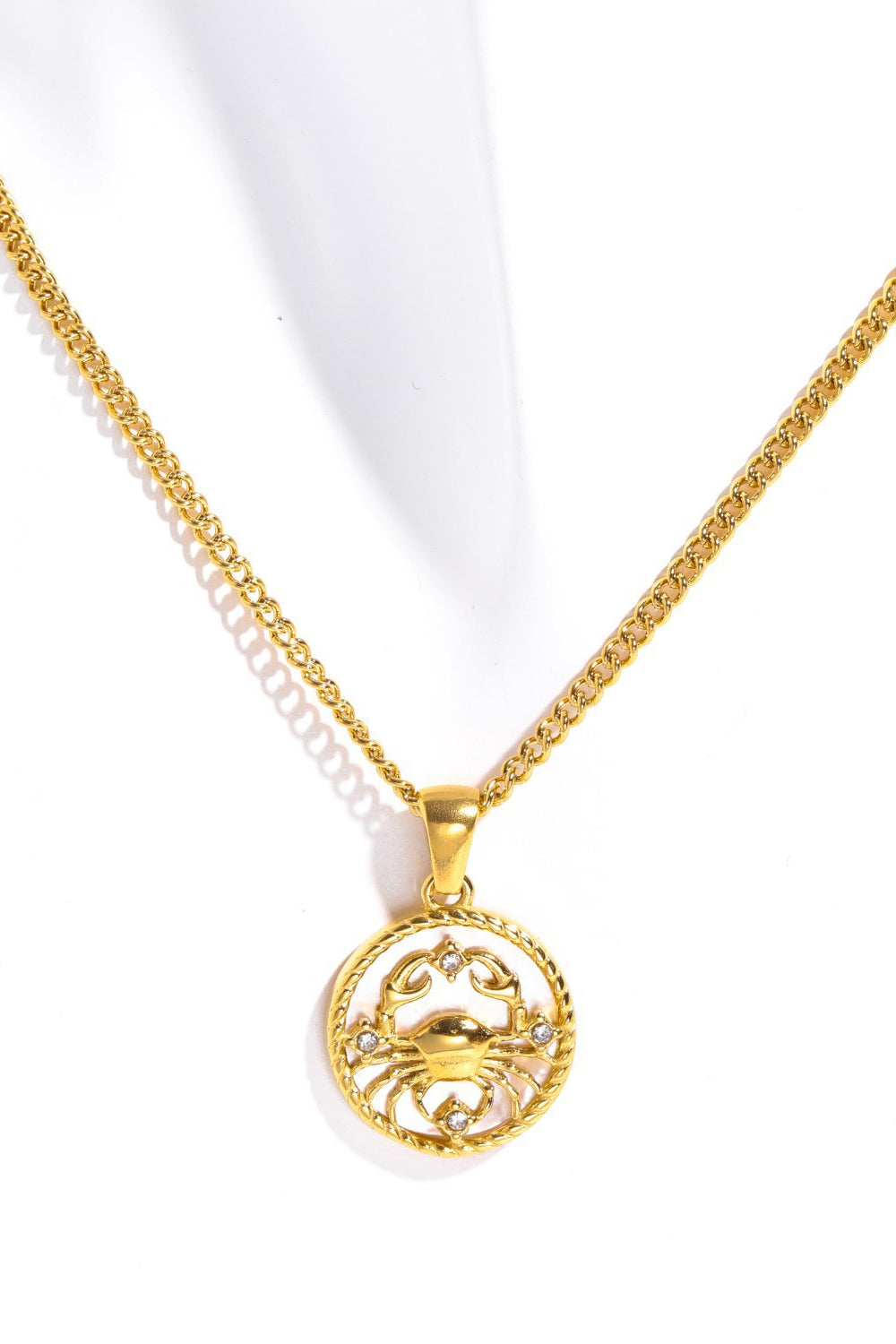 Zodiac Constellation 18K Gold-Plated Pendant Necklace