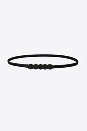 Geometric Stretch Metal Skinny Belt