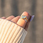 Perfectly Imperfect 925 Sterling Silver Nesting Rings