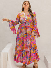 Newport Flared Sleeve Maxi Dress