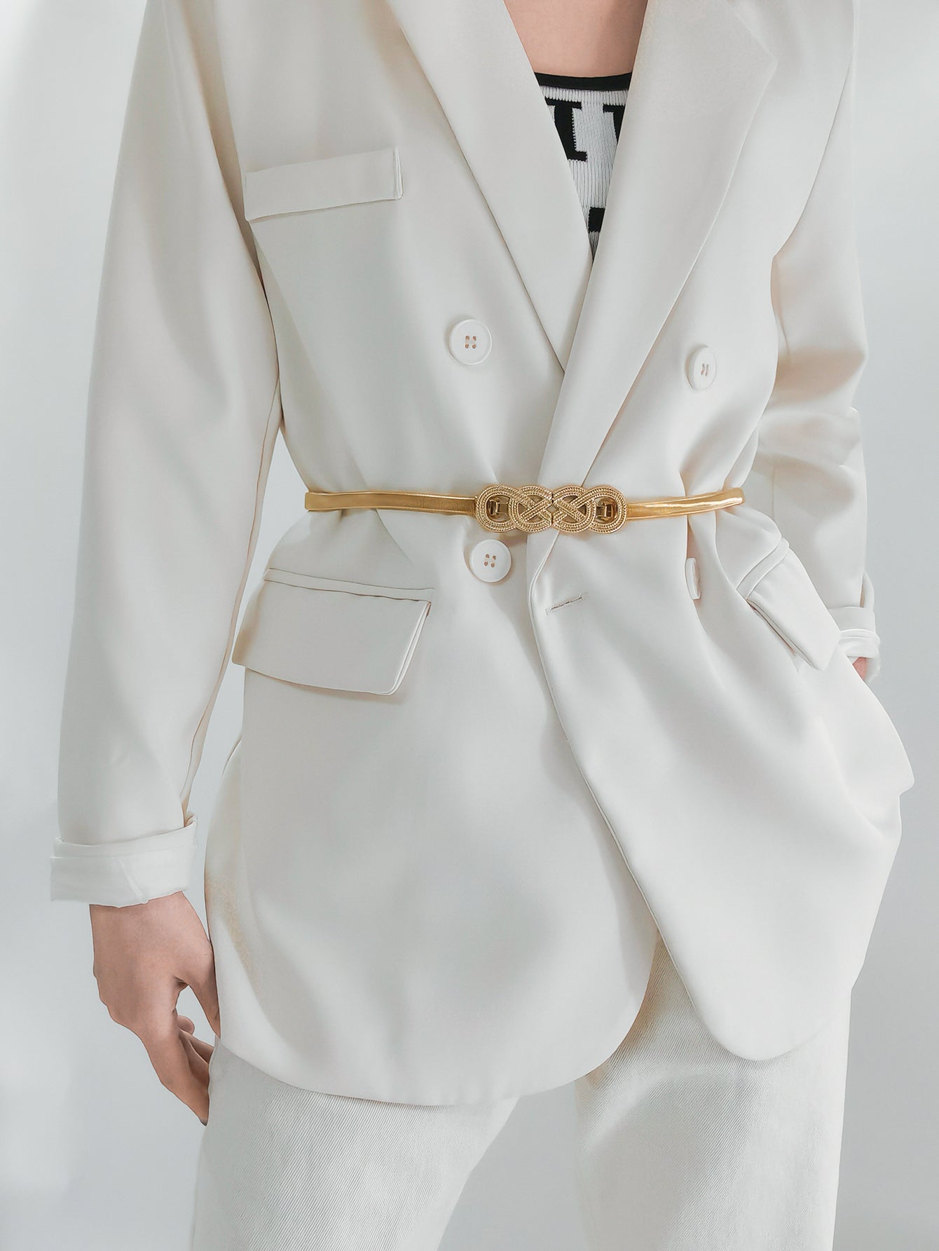 Infinity Knot Stretch Metal Belt
