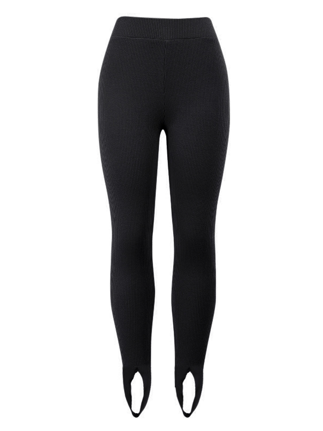 Throwback Ribbed Mid Waist Leggings