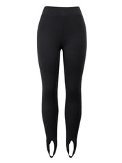 Throwback Ribbed Mid Waist Leggings