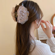 Ethereal Bloom Rosette Claw Clip