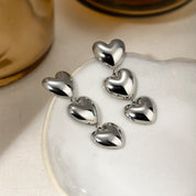 3 of Cups Dangle Heart Earrings