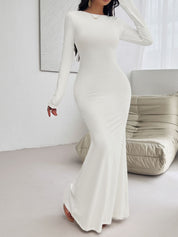 Come Hither Backless Maxi Gown