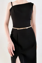 Slimline Stretch Metal Skinny Belt