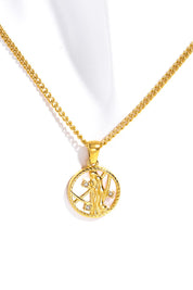 Zodiac Constellation 18K Gold-Plated Pendant Necklace