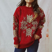 Yulia Oversized Snowflake Sweater