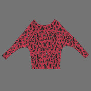 Mystical Cats TK Exclusive Off Shoulder Pullover Batwing Sweater