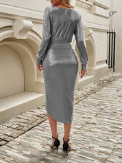 Maxine Wrap Waist Cocktail Dress