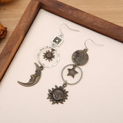 Sun, Moon, Star Earrings