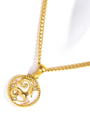 Zodiac Constellation 18K Gold-Plated Pendant Necklace