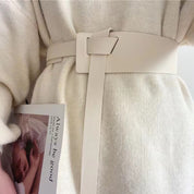 Lap of Luxury Knot Detail Faux Leather Belt