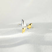 Delicate Balance Butterfly 925 Sterling Silver Ring