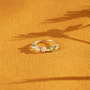 Flower Power 925 Sterling Silver Zircon Ring