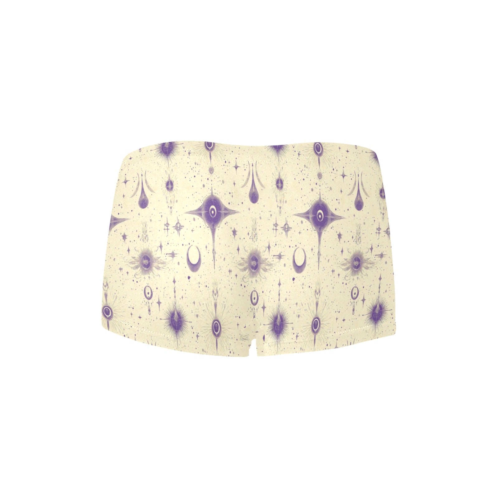 Mystical Lavender Cream TK Exclusive All Over Print Boyshort Panties
