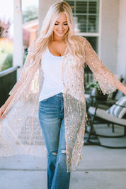 Dazzle Sequin Sheer Cardigan