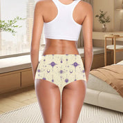 Mystical Lavender Cream TK Exclusive All Over Print Boyshort Panties