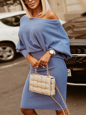 Jessica Off-Shoulder Sweater Dress