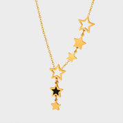 Sistar Six Star Drop Necklace