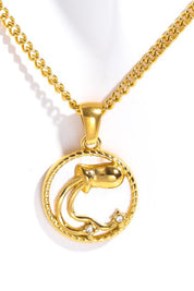 Zodiac Constellation 18K Gold-Plated Pendant Necklace