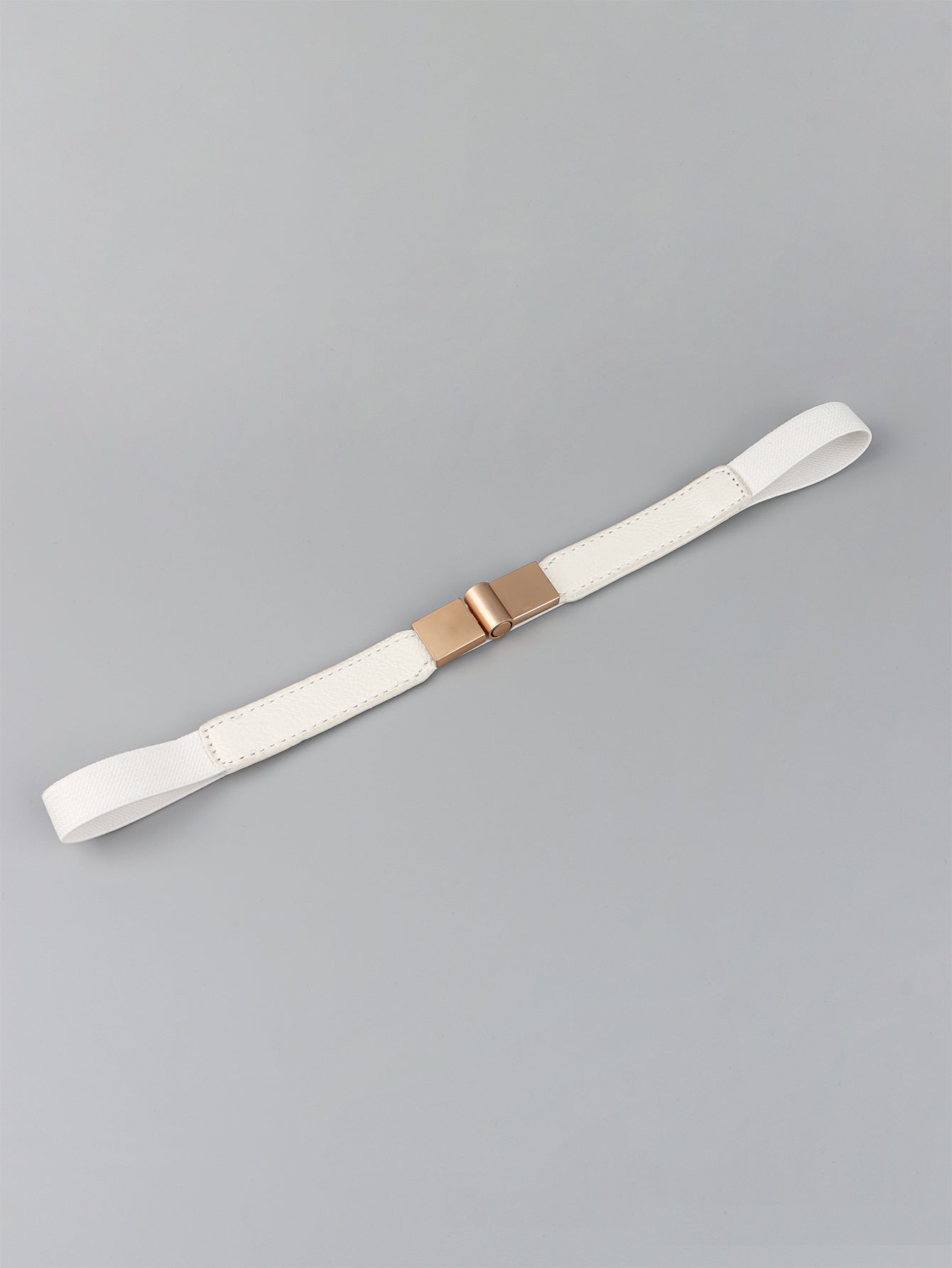 Less is More Faux Leather Stretch Skinny Belt