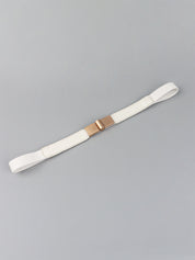 Less is More Faux Leather Stretch Skinny Belt
