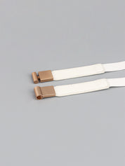 Less is More Faux Leather Stretch Skinny Belt
