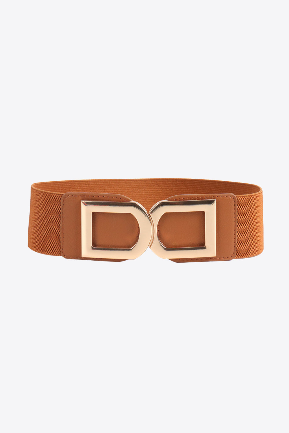 Double D Buckle Faux Leather Belt