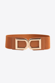 Double D Buckle Faux Leather Belt