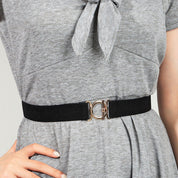 Classic Toggle Clasp Elastic Belt