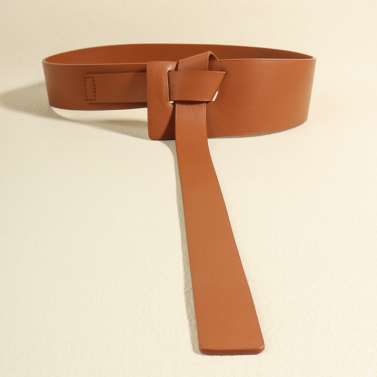 Lap of Luxury Knot Detail Faux Leather Belt