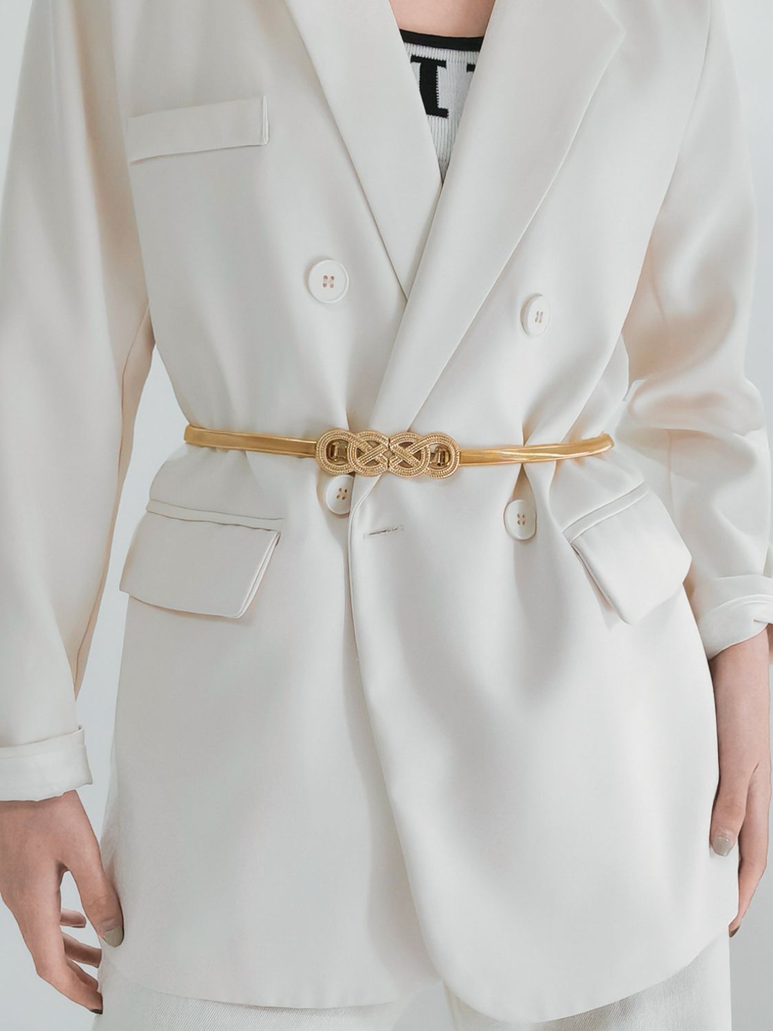 Infinity Knot Stretch Metal Belt