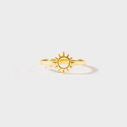 Golden Sun 18K Gold-Plated Ring