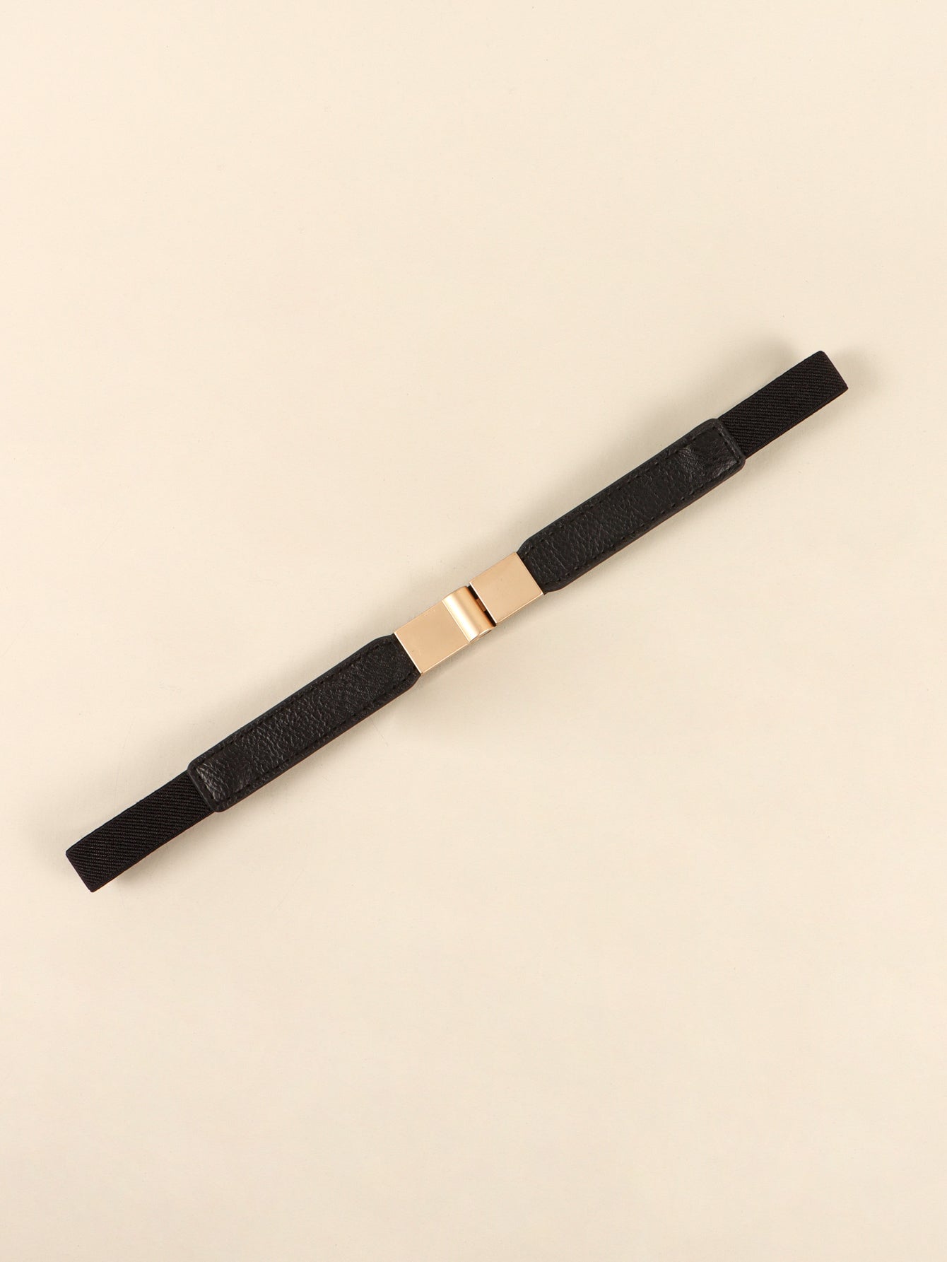 Less is More Faux Leather Stretch Skinny Belt