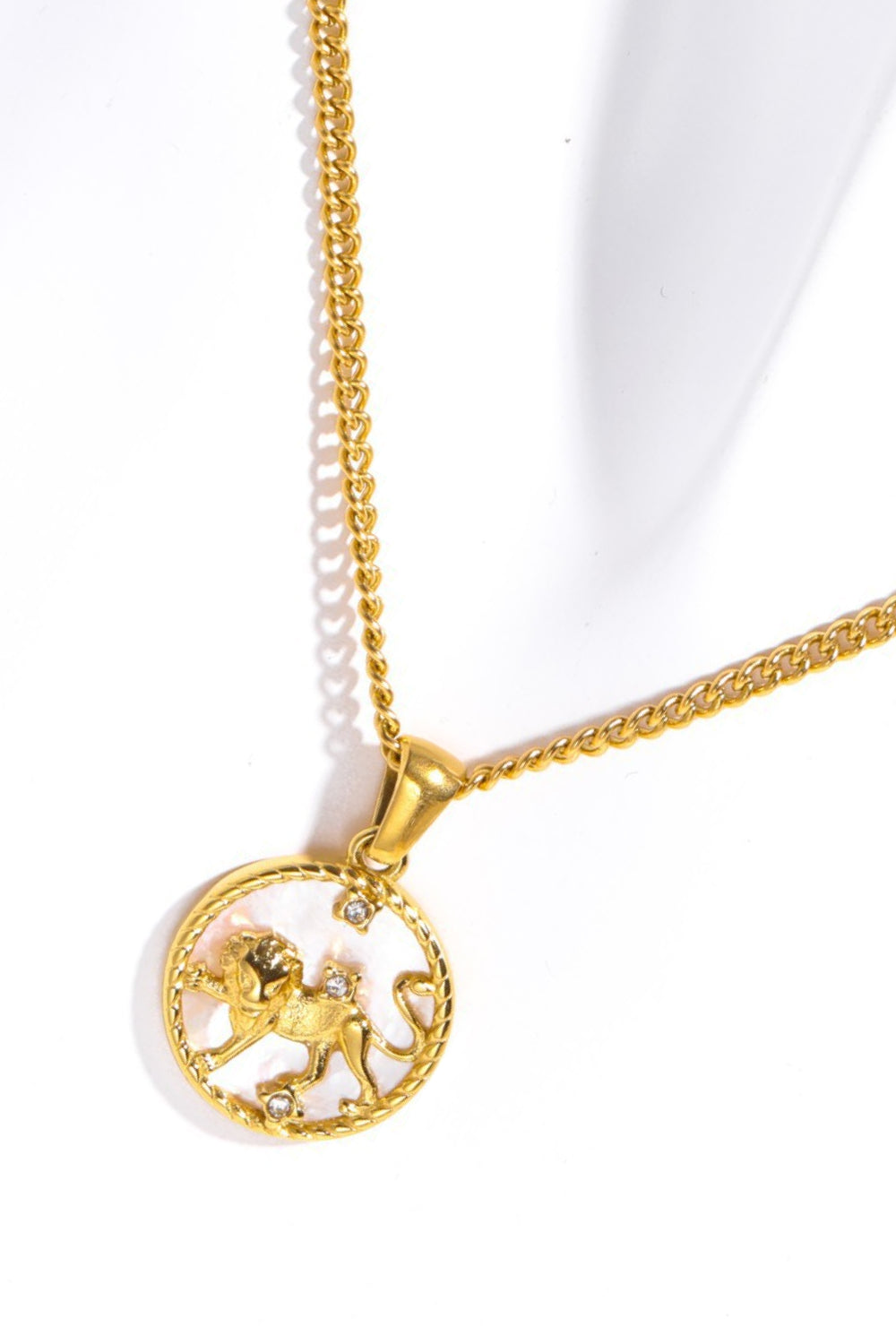 Zodiac Constellation 18K Gold-Plated Pendant Necklace