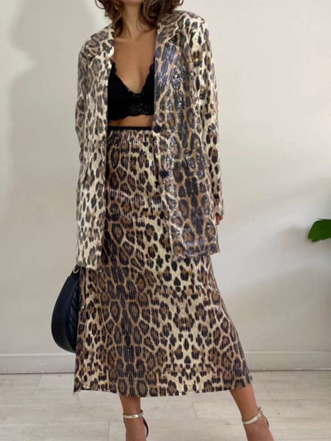 Wildcat Longline Sequin Blazer