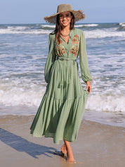 Ojai Embroidered Maxi Dress