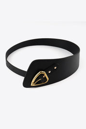 Asymmetrical Faux Leather Belt
